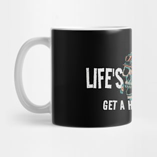 Life's Tough Get A Helmet - vintage Mug